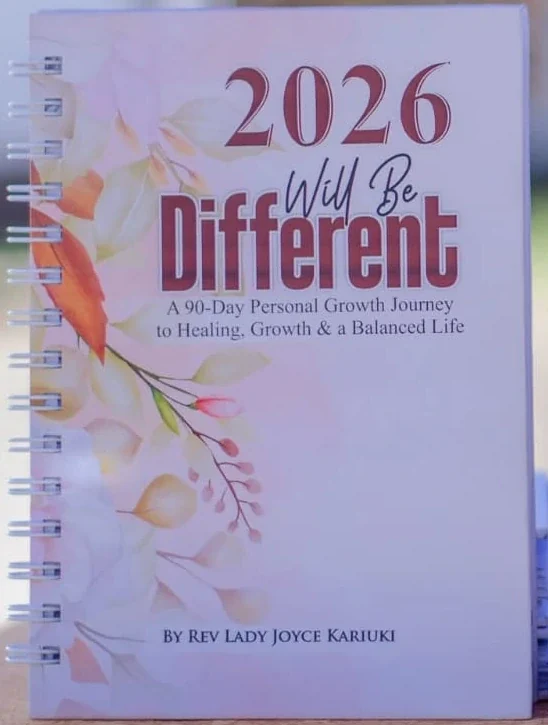 Photographed cover of 2026 Will Be Different, a 90-day personal growth journal